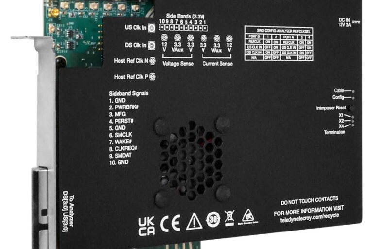 PCIe 6.0 x4 CEMインターポーザ