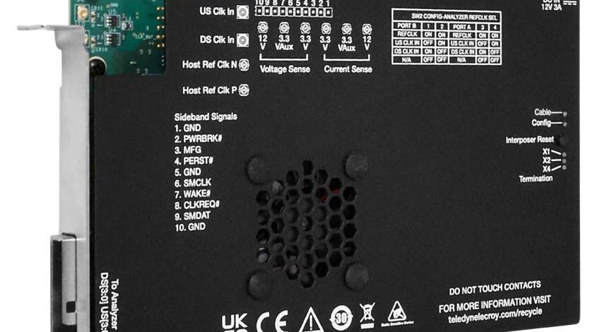 PCIe 6.0 x4 CEMインターポーザ 画像