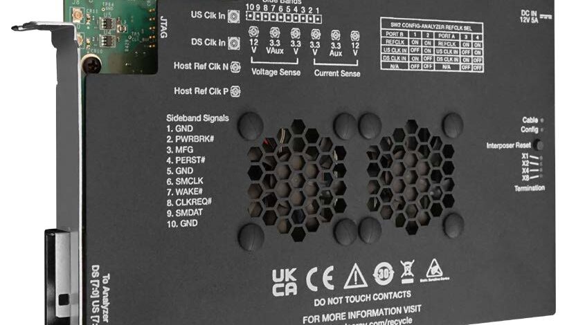 PCIe 6.0 x8 CEMインターポーザ 画像