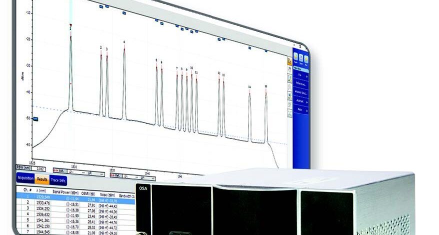 光スペクトラムアナライザ 画像