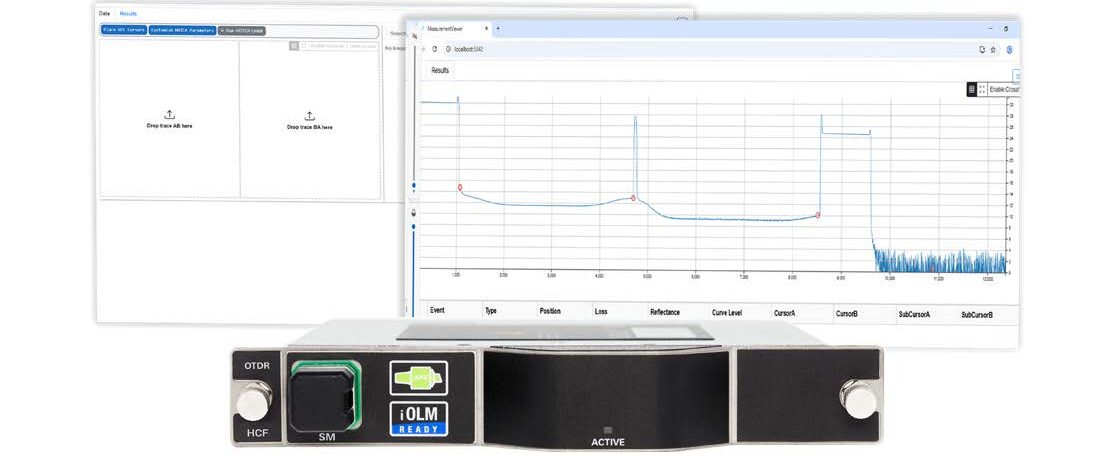 中空コアファイバOTDR 画像