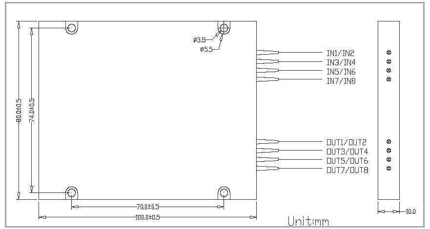 8×8 PM融着カプラ 画像