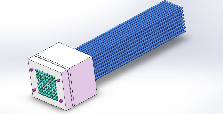 2D光ファイバコリメータアレイ 画像