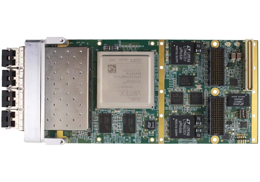 SFP28 Quad-Port XMC FPGA Card