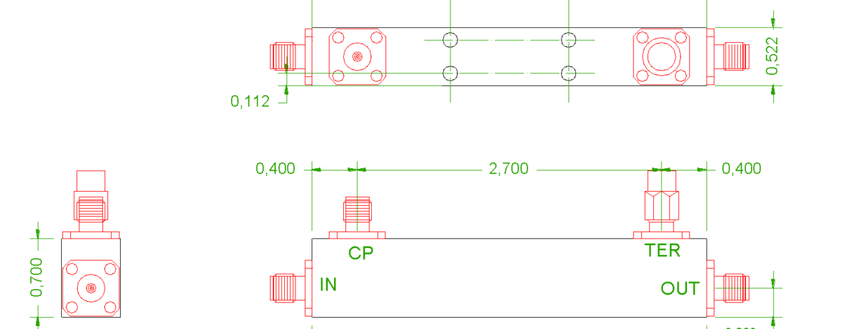 20GHz Directional Coupler 画像